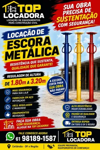Locação de Escora Metálica