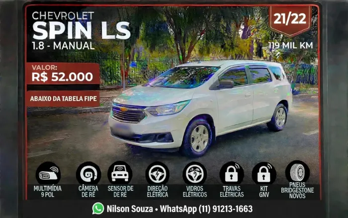 Chevrolet Spin LS 1.8 8V Econo.flex 5P Mec. 2022