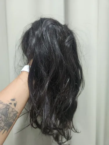 Peruca de cabelo humano natural