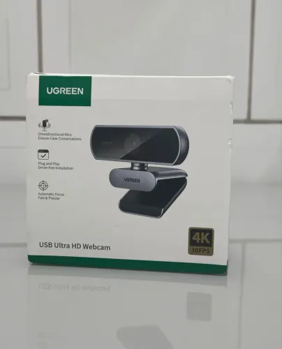 Webcam UGREEN 4k 30fps 1080p 60fps com Microfone [Lacrada]