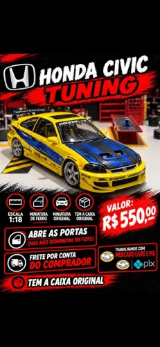 Miniatura Honda Civic 1:18