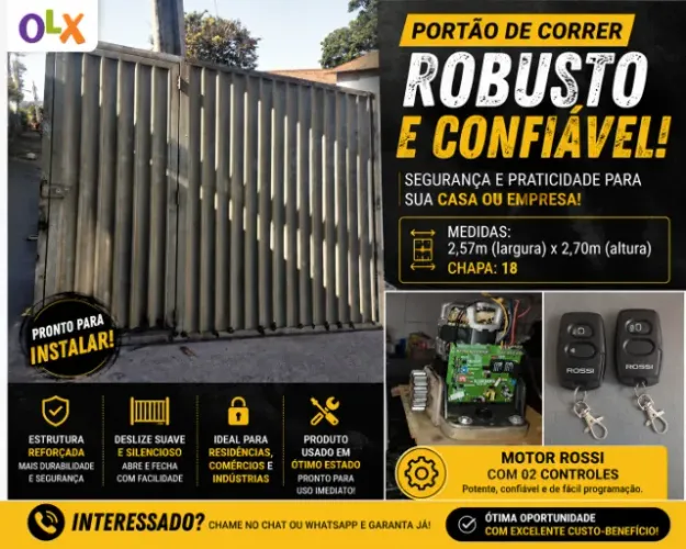 Portão e Motor Rossi