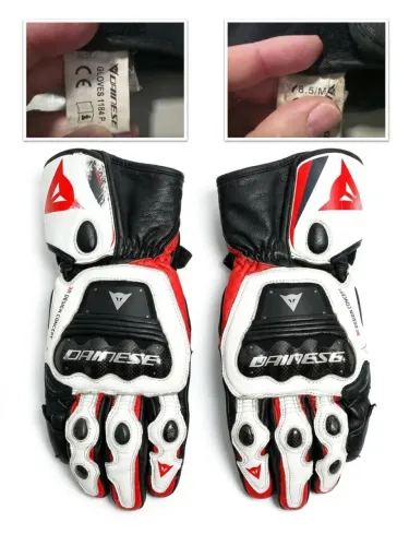 Luvas Dainese motocicleta de couro