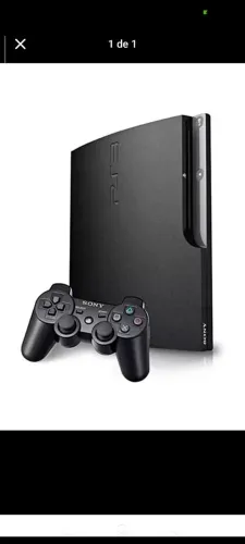 PlayStation 3 completo com controles bloqueado e com loja física