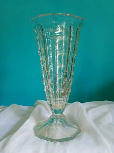 Vaso / centro de mesa em vidro anos 60