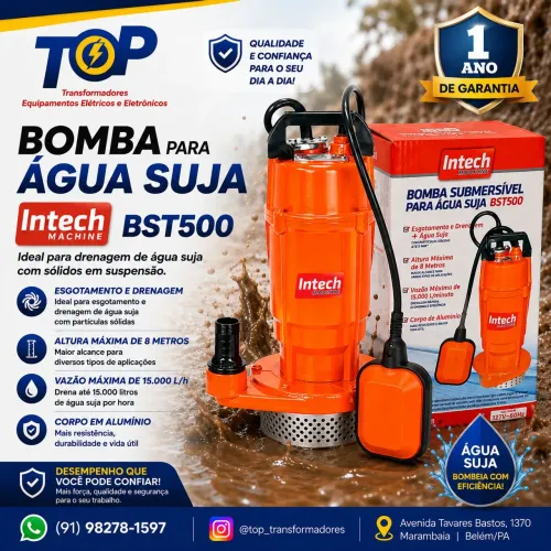 Bomba Submersível para Água suja BST500 127v