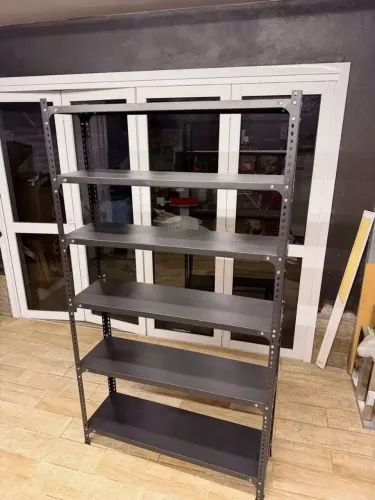 Estante de Metal 6 Prateleiras 80x180x30 cm Preta DESMONTADA NOVA NA CAIXA