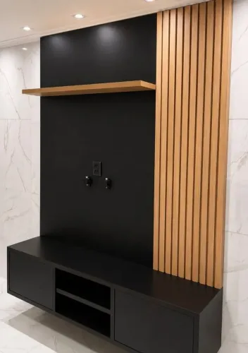 Painel De Tv Com Rack Suspenso