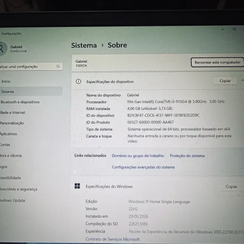 Notebook Samsung