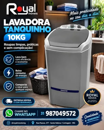 Lavadoura de Roupas Tanquinho 10 Kg. Produto Novo Garantia Nota Fiscal Direto de Fábrica.