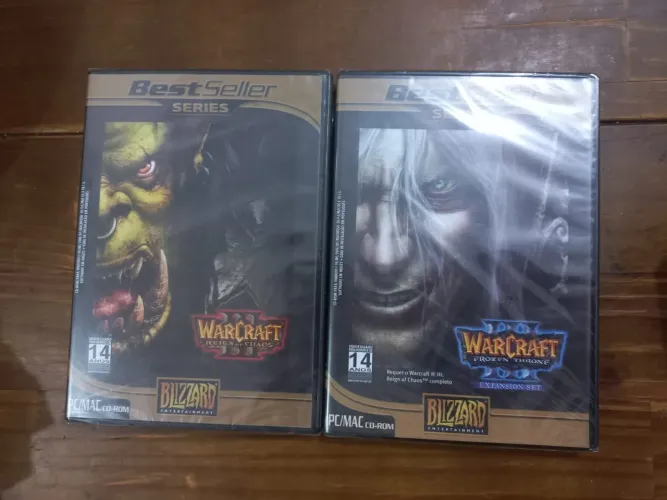 Combo Warcraft 3 Reign Of Chaos + Expansão Frozen Throne PC Original LACRADO