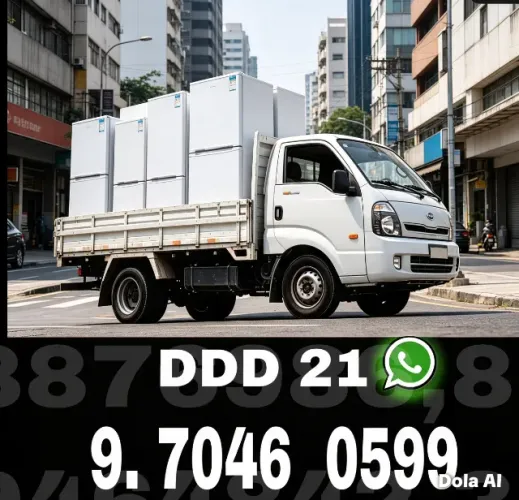 Frete, transporte de balcões e vitrines