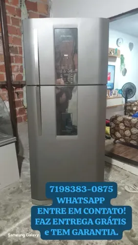 GELADEIRA INOX FROST FREE ENTREGO GRÁTIS E GARANTIA
