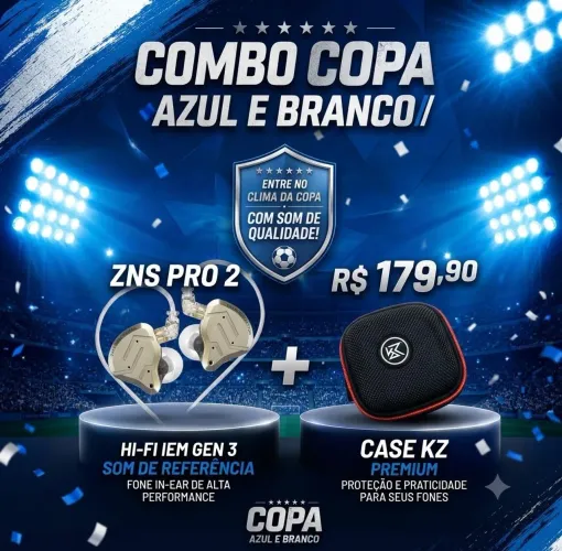 KZ ZSN PRO 2 - Fone de ouvido in-ear Híbrido