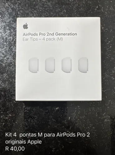 Pontas Aorpods pro 2 originais Apple tamanho M
