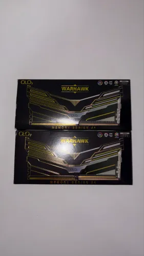 Memória RAM OLOy WarHawk RGB 16GB (2x8GB) DDR4 Aura Sync - Gamer RGB
