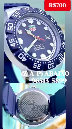 Relógio TAG HEUER F1 AUTOMÁTICO PULSEIRA AZUL
