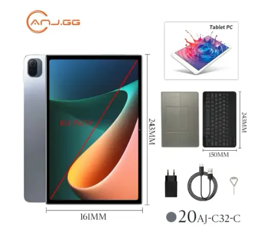 Tablet 10.1? HD + Teclado Bluetooth Capa 2 em 1 WiFi Android Tela Grande