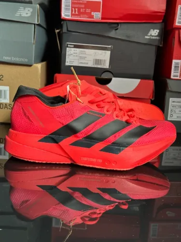 Adidas Adizero Adios Pro 4 Lucid Red Black legítimo - tam 42BR novo sem uso ID 1094