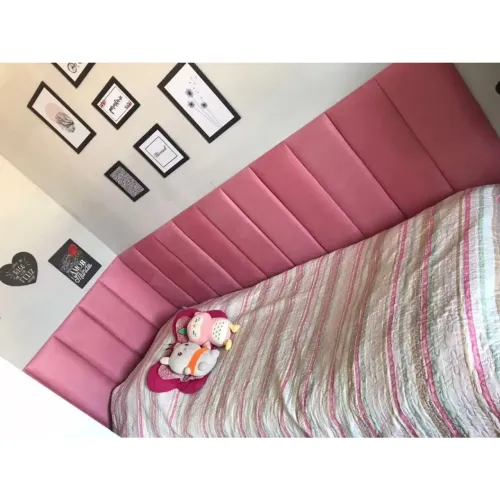 Kit cabeceira 15 placas rosa