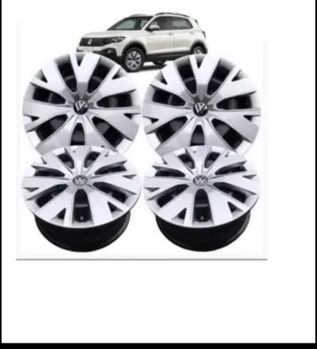 Jogo com 4 calotas aro 16 originais Vw T Cross 2021