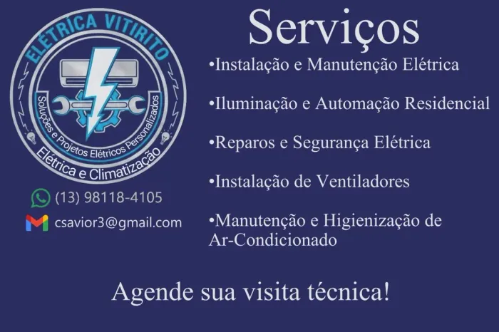 Elétrica Vitirito - Instalações, Automação e Ar-Condicionado