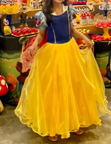 Vestido luxo BRANCA DE NEVE 