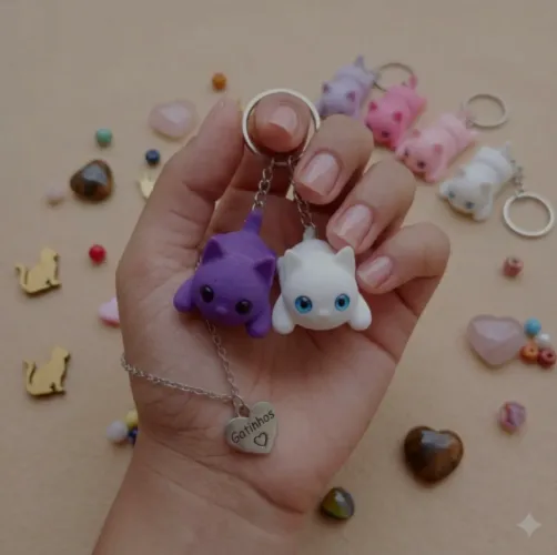 Chaveiro de gatinho