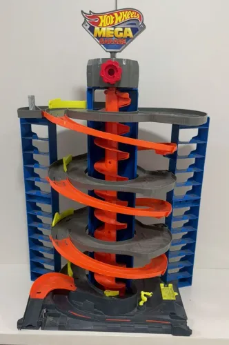 Pista Hot Wheels Mega Garage - Torre Garagem Gigante (Semi-nova)
