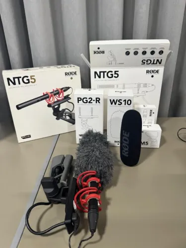 Microfone Condensador Rode Ntg5 Shotgun Kit Para Estúdio