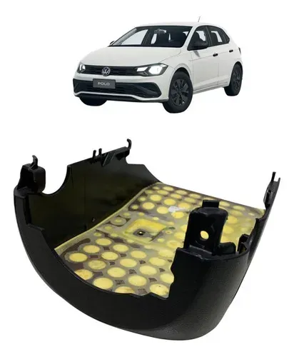 Moldura Inferior Volante Vw Polo Track 2025 Preto