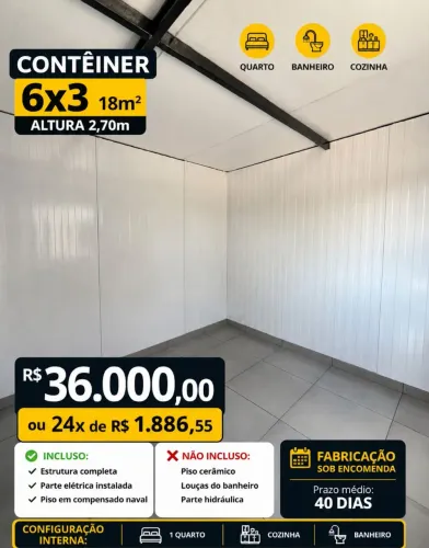 Contêiner Isotérmico 6x3 entregue em 40 dias