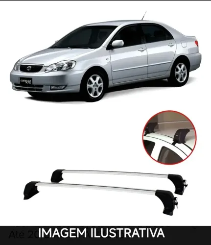Rack De Teto THULE para Toyota Corolla 2003 Até 2013 (Antifurto)