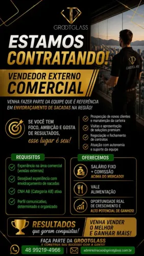 Vaga de vendedor externo