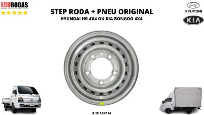 Hyundai Hr 4X4 Kia Bongoo 4X4 Estepe Roda + Pneu ( R: 15 )