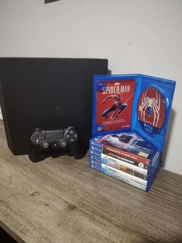 ? PS4 PRO 1TB + CONTROLE + 7 JOGOS FÍSICOS ? KIT COMPLETO