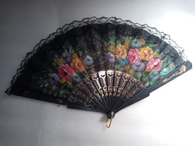 Leque Floral Grande Estilo Espanhol - Dança, Fotos e Eventos -
