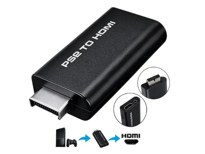 Adaptador Conversor Ps2 para Hdmi com Áudio e Vídeo Digital