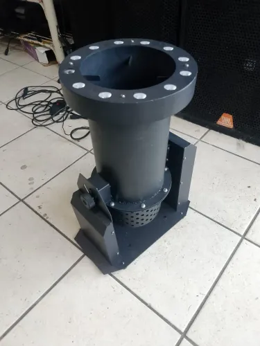 Chuva de prata ,máquina lança confete com led e controle