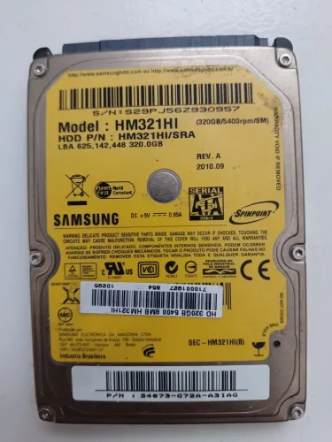 Hd Samsung 320GB 2.5 notebook