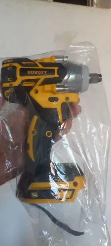 Chave de impacto e parafusadeira 800n.m torque com 6soquetes adaptador de bits e mandril