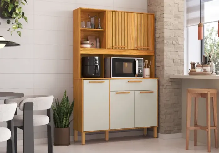 Armario de Cozinha Chardo, 100% MDF - Rio Doce
