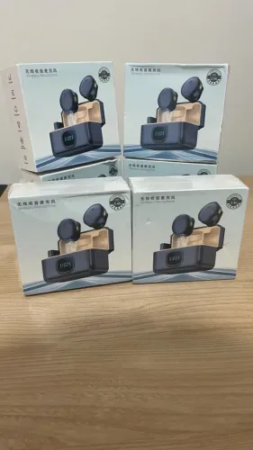 Microfone de lapela Magnético duplo - Som perfeito