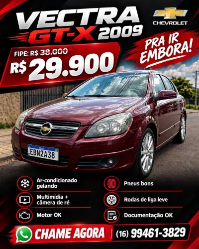 Chevrolet Vectra GT-X 2.0 MPFI 8V Flexpower Mec. 2009