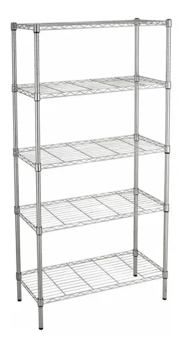 Estante Aramada Aço 6 Prateleiras Cromada 180 Cm