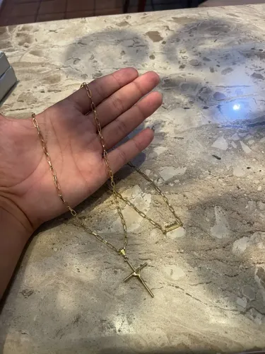 Cordão banhado a ouro 18k