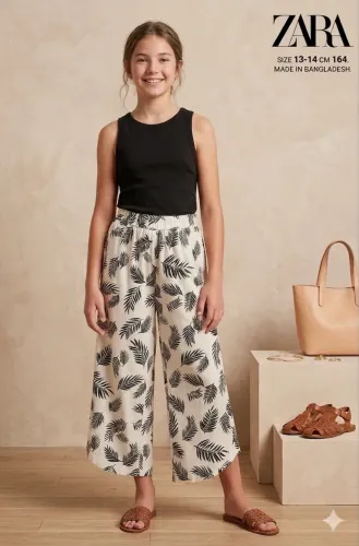 Calça pantacourt tam 13-14 da Zara