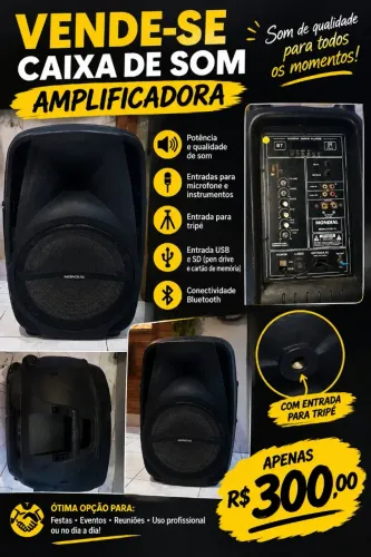 Caixa de Som Amplificadora