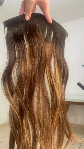 Cabelo Brasileiro com luzes