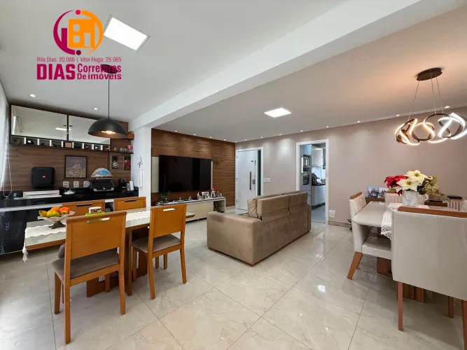 Vendo lindo Apartamento com 106m2 no Brisas Club na Paralela com 3/4, suíte, 2 vagas, refo